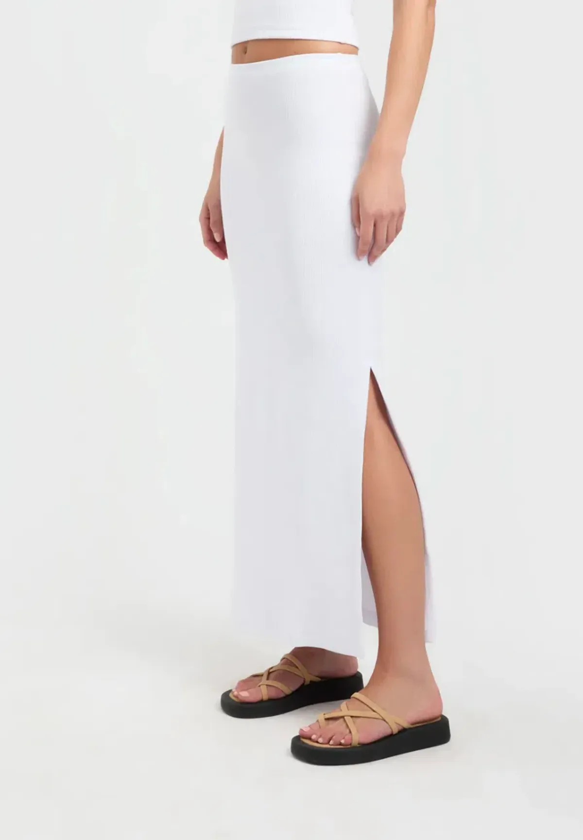 Kookai Bodhi Low Rise Maxi Skirt White Size 34 / AU 6 - Image 4
