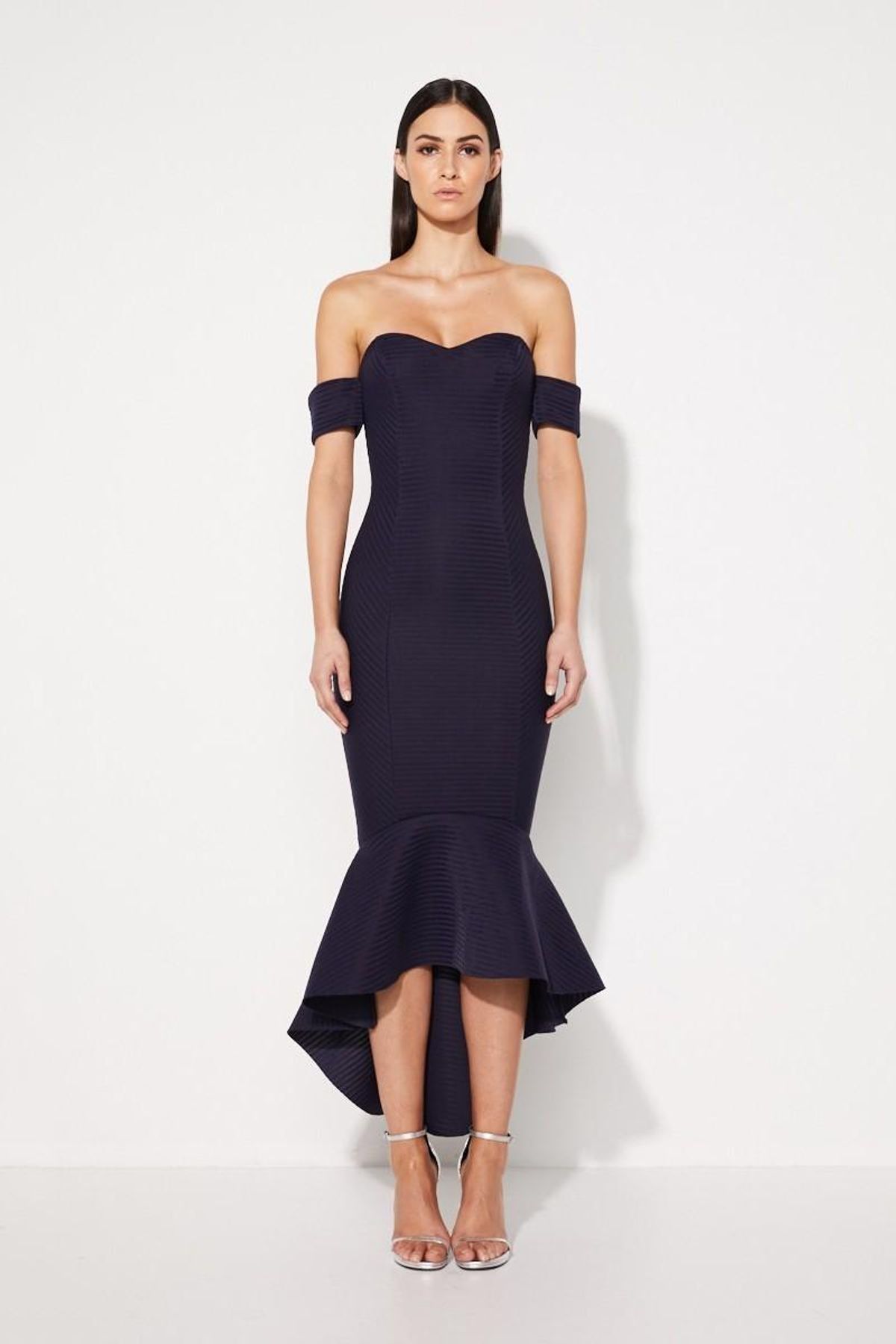 Mossman Lovers Rock Dress Navy for rent on The Volte - main image