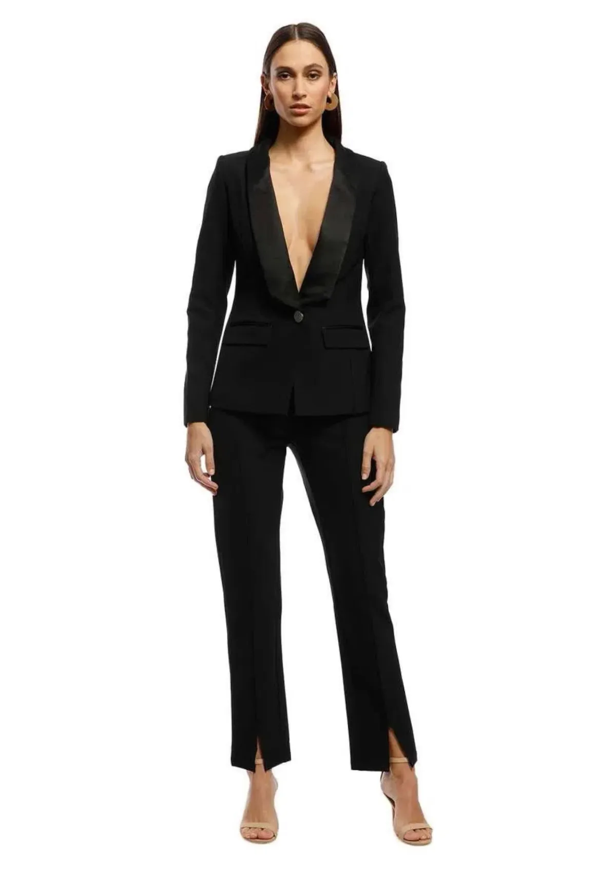 Bianca and Bridgett Milan Blazer and Pants Set Black Size 10 - Image 1