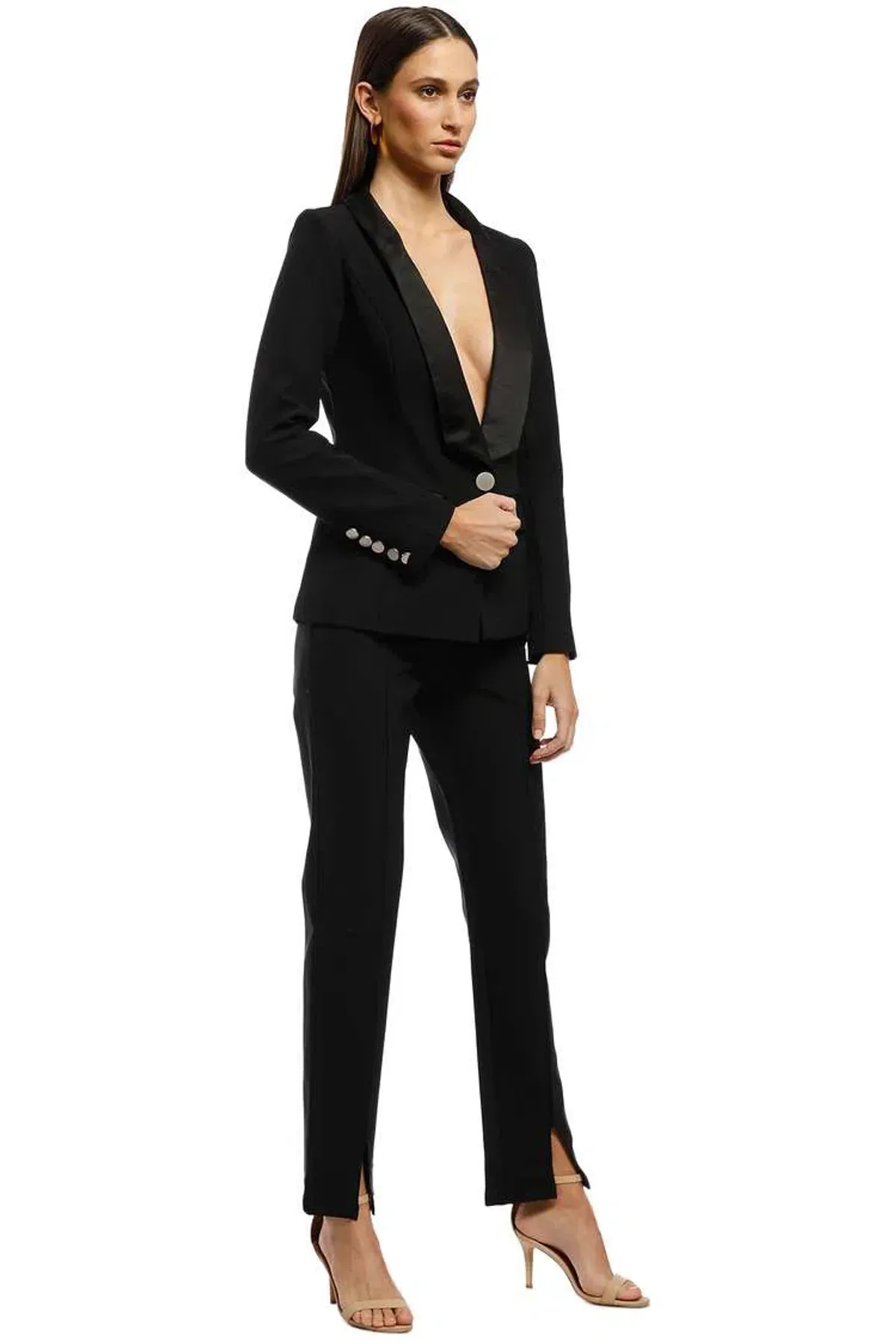 Bianca and Bridgett Milan Blazer and Pants Set Black Size 10 - Image 2