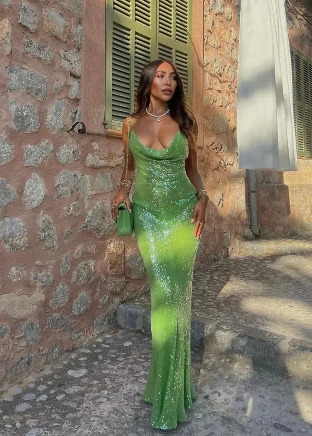 Rat and Boa Gaia Dress Green Size XS/Au 6 for rent on The Volte - main image