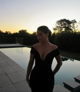 Solace London Marlowe Gown Black Size 6 for rent on The Volte - image 4