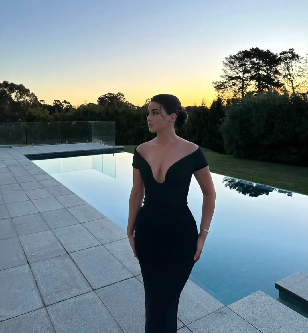 Solace London Marlowe Gown Black Size 6 for rent on The Volte - main image