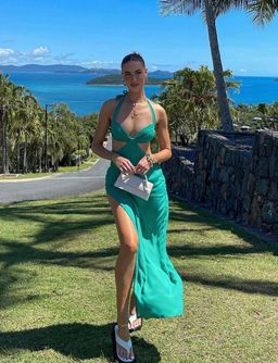 Arcina Ori Siena Dress Emerald Green Size M for rent on The Volte - image 3