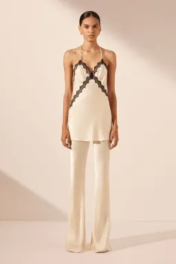 Shona Joy Camille Long Line Cami Cream/Black Size 8 for rent on The Volte - image 1
