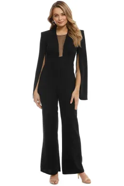 Carla Zampatti Navy Crepe Titania Jumpsuit Size 10 for rent on The Volte - image 2