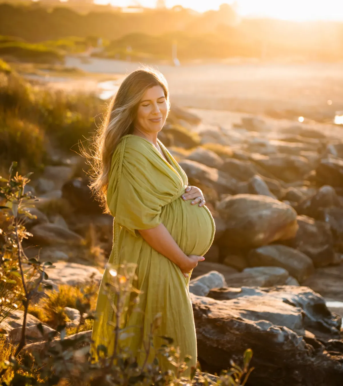 Chic Le Frique Ophelia Maxi Dress Pistachio One Size - Image 3