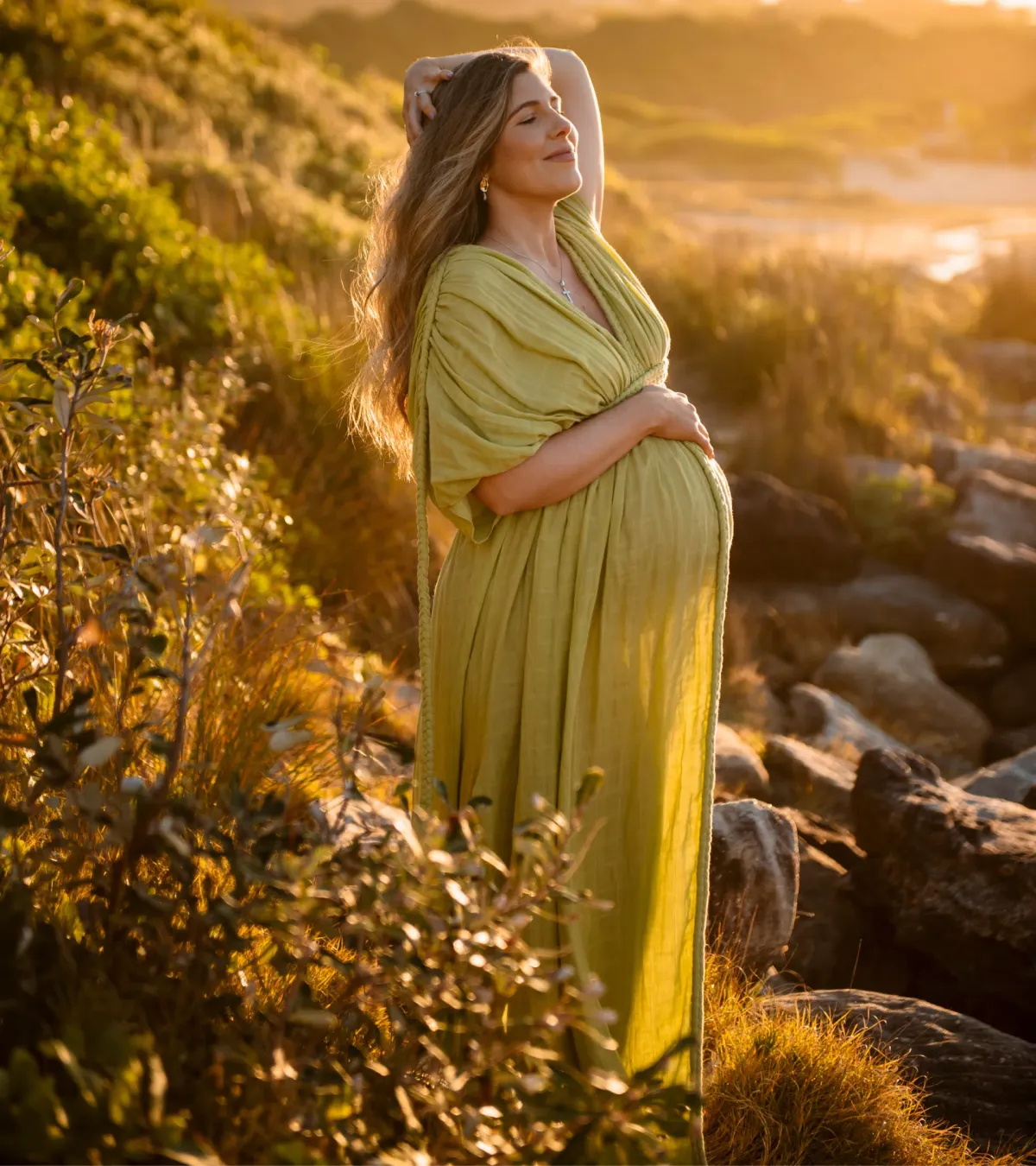 Chic Le Frique Ophelia Maxi Dress Pistachio One Size - Image 1