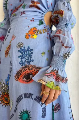 Kate Ford Caracus Cut Out Gown Print for rent on The Volte - image 7