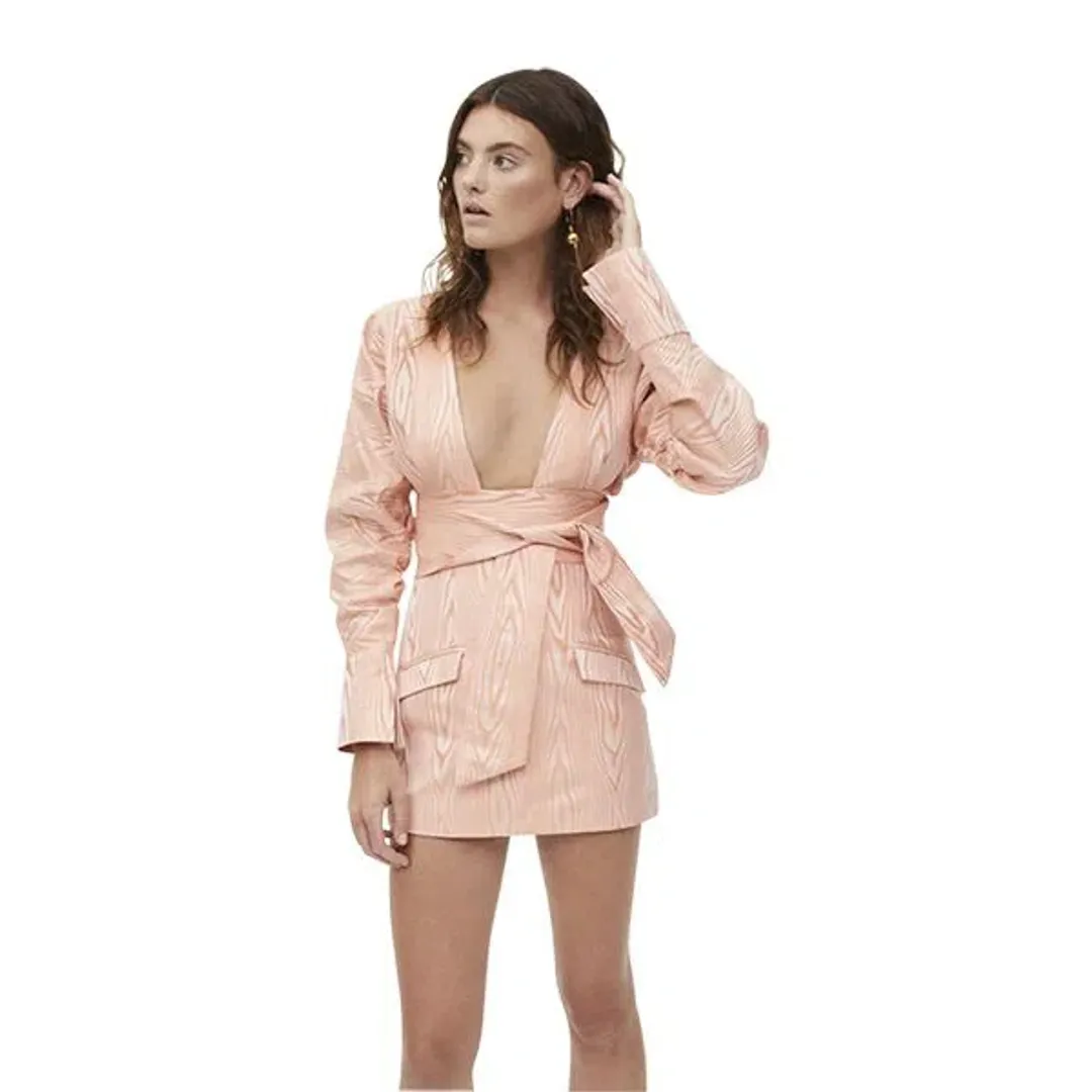 Manning Cartell Mini Mode Wrap Top and Mini Skirt Set Pink Size 8 for rent on The Volte - main image