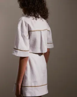 Roame Penury Crop and Horizon Mini Skirt Set White Size 6 for rent on The Volte - image 4