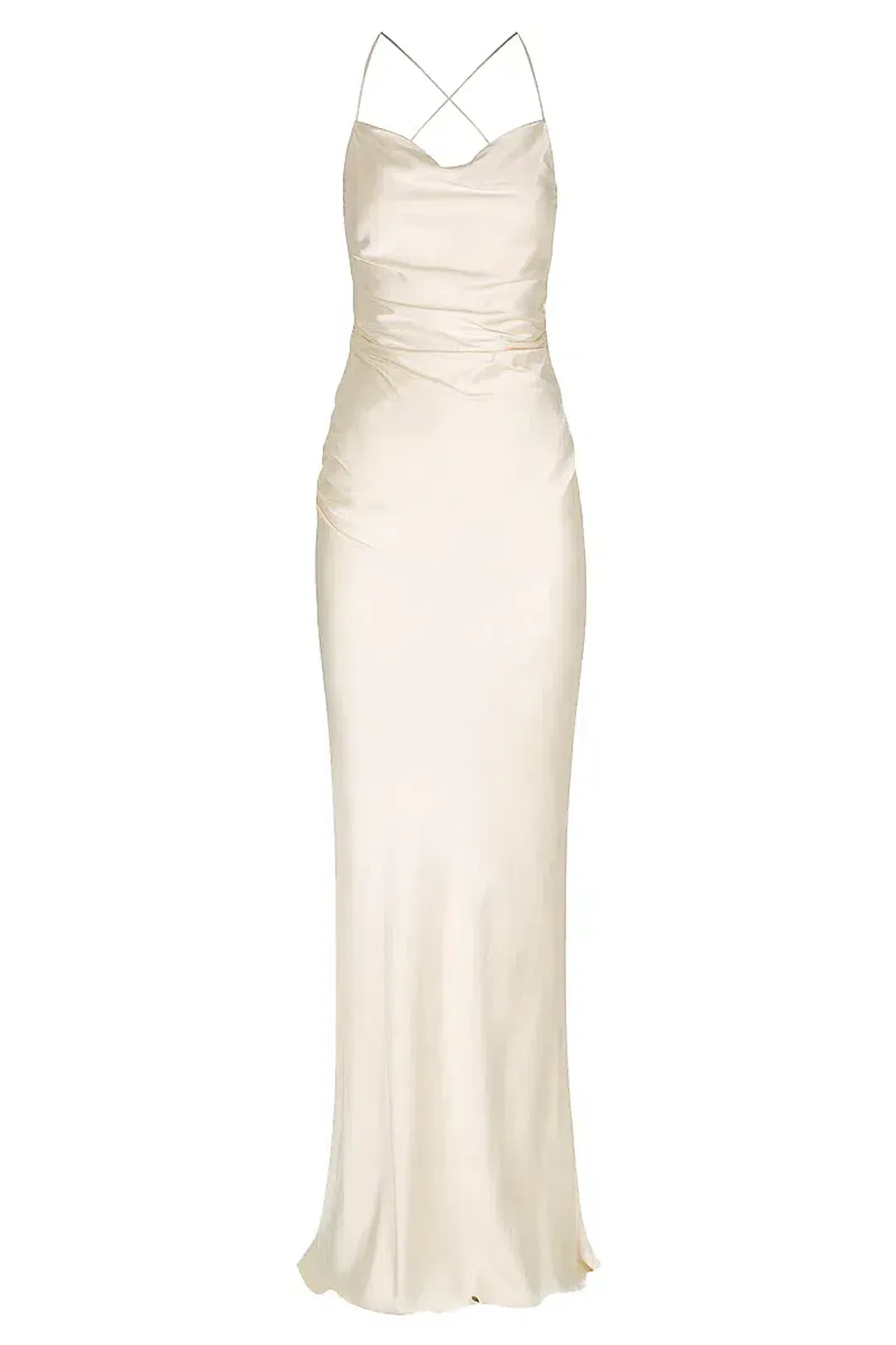 Shona Joy La Lune Lace Back Maxi Dress Cream Size 6 for rent on The Volte - main image