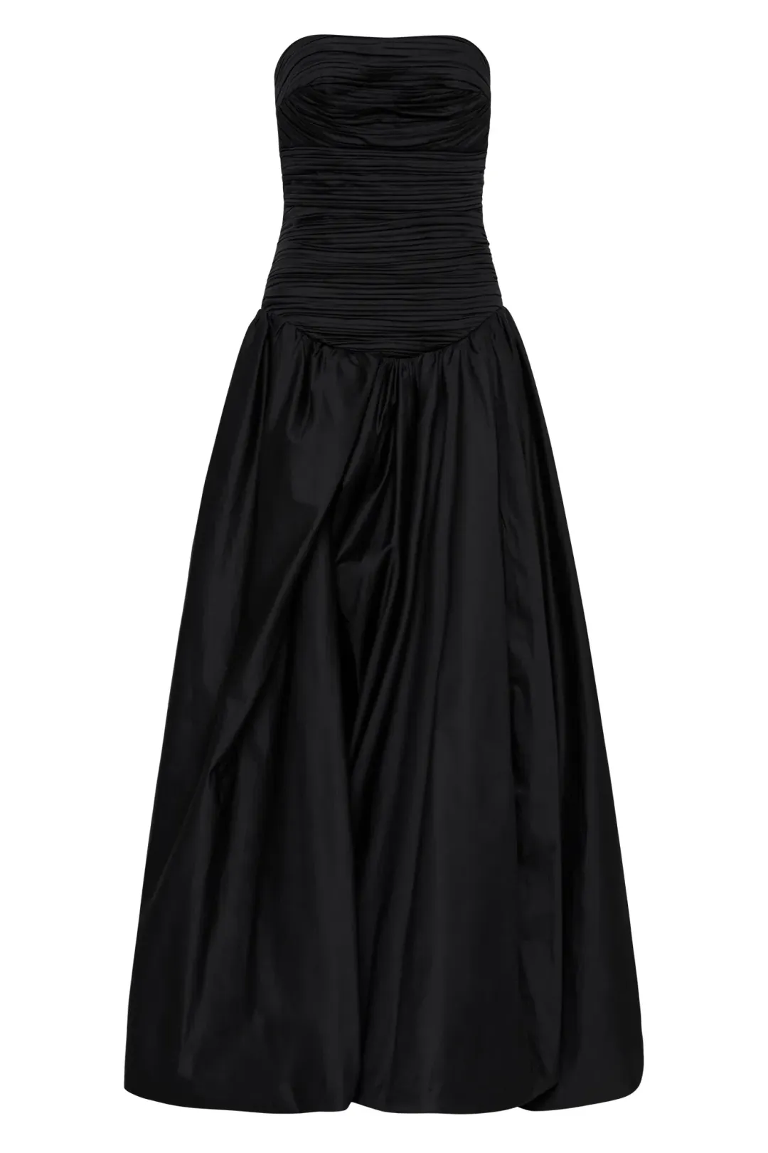 Aje Violette Bubble Hem Maxi Dress Black Size 8 for rent on The Volte - main image