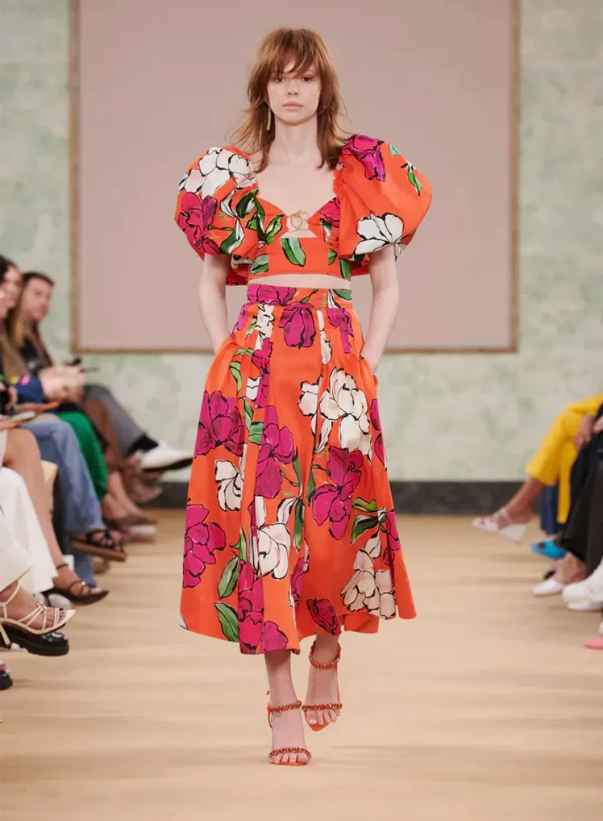 Aje Marcel Top & Lewis Skirt Floral Size 12/10 - Image 2