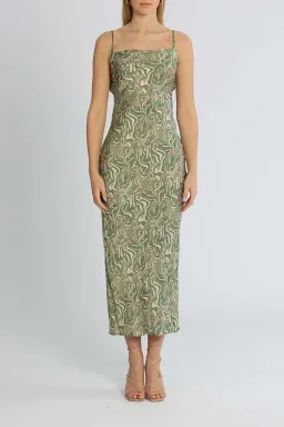 Bec and Bridge Alanis Maxi Dress Green Size 6 for rent on The Volte - image 2