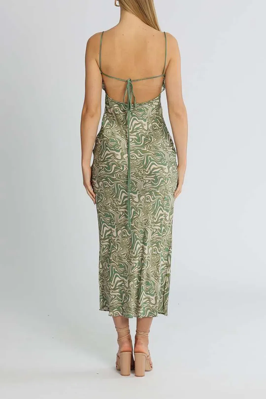 Bec and Bridge Alanis Maxi Dress Green Size 6 for rent on The Volte - main image