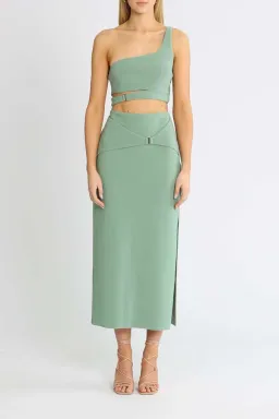Bec and Bridge Ivy Crop and Skirt Set Green Size 10 for rent on The Volte - image 2