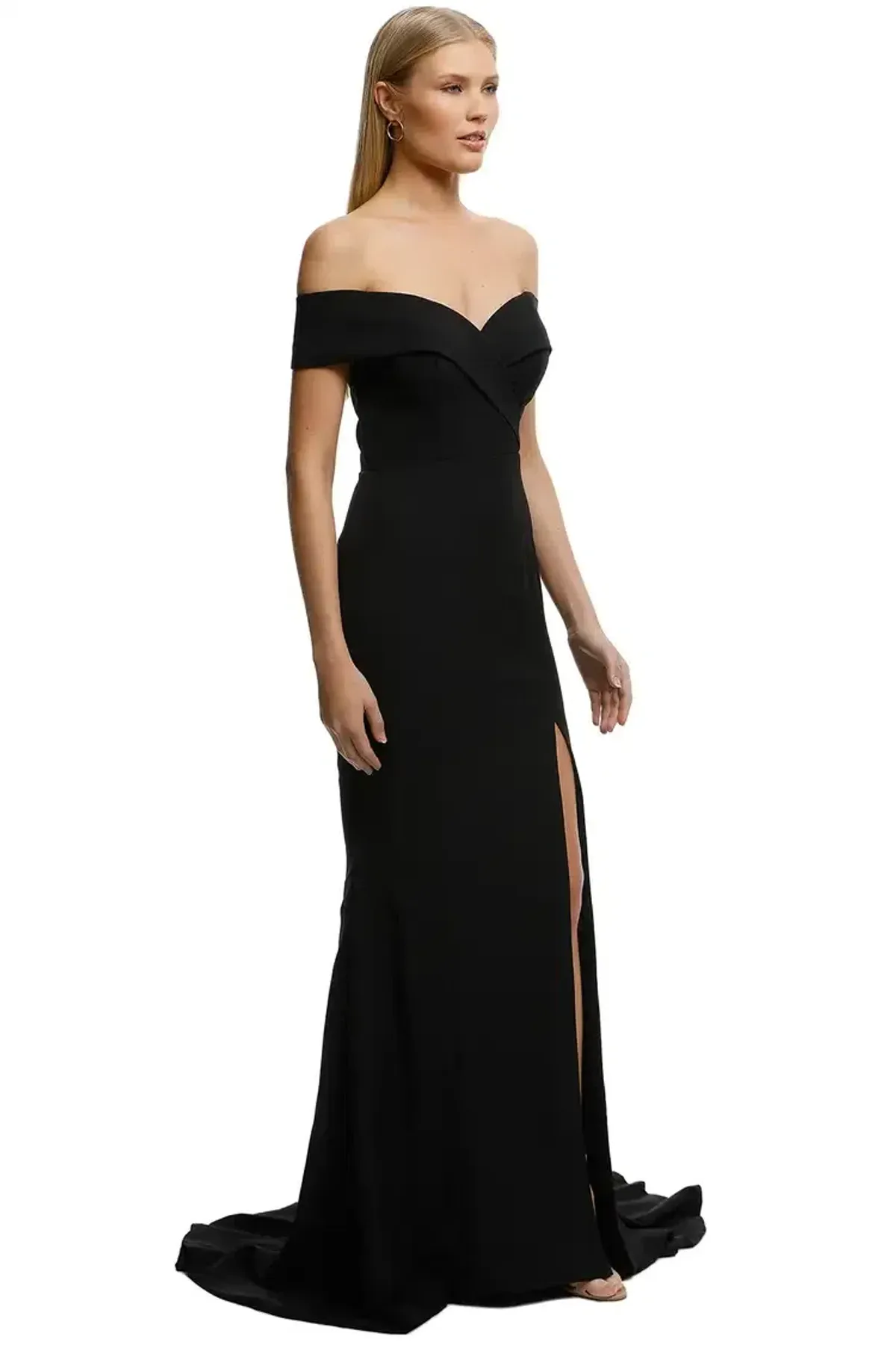Samantha Rose Gia Off Shoulder Gown in Black Size 18 - Image 2