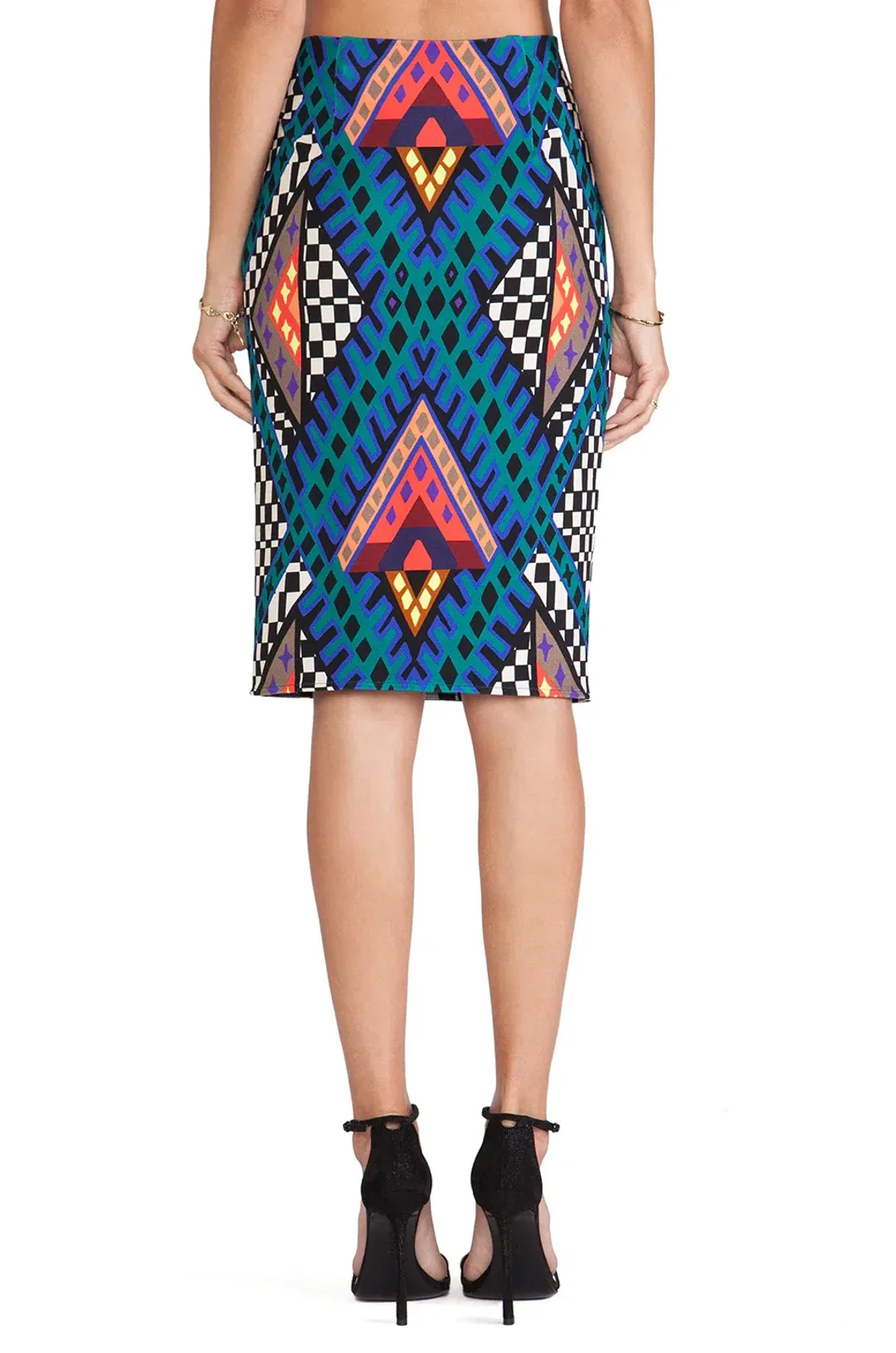 Mara Hoffman Crop Racer Top and High Waisted Pencil Skirt Set Print Size 2 for rent on The Volte - main image