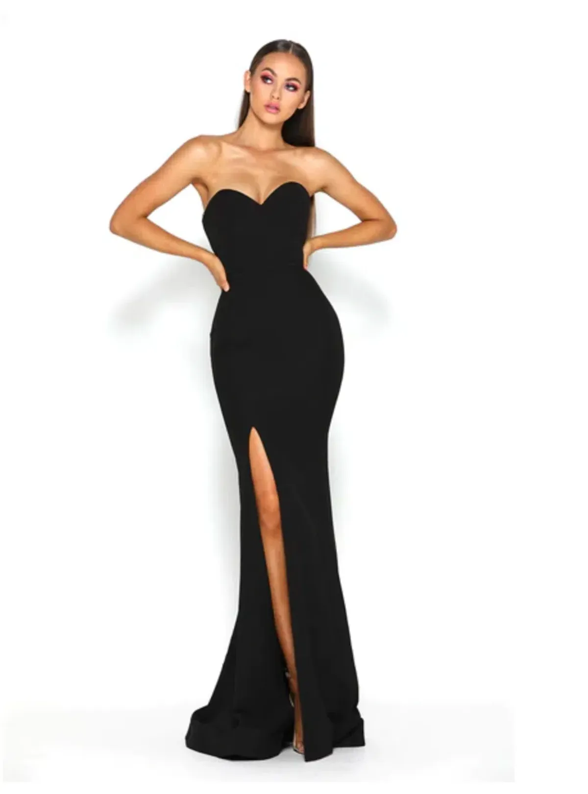 Portia and Scarlett Arya Gown Black Size M/Au 8 for rent on The Volte - main image