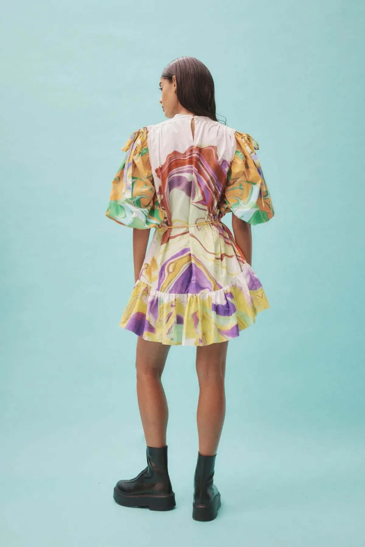 Alemais Luca Mini Dress in Multi Size 8 - Image 2