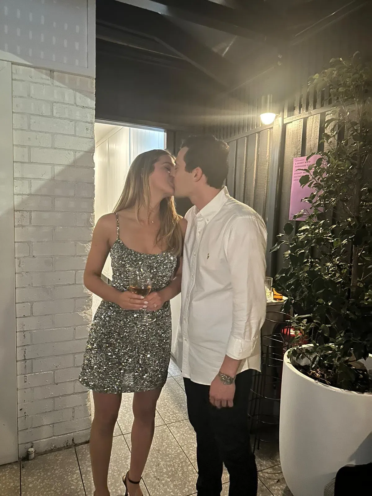 Rachel Gilbert Corrie Mini Dress Silver Size 1 / AU 8 - Image 5