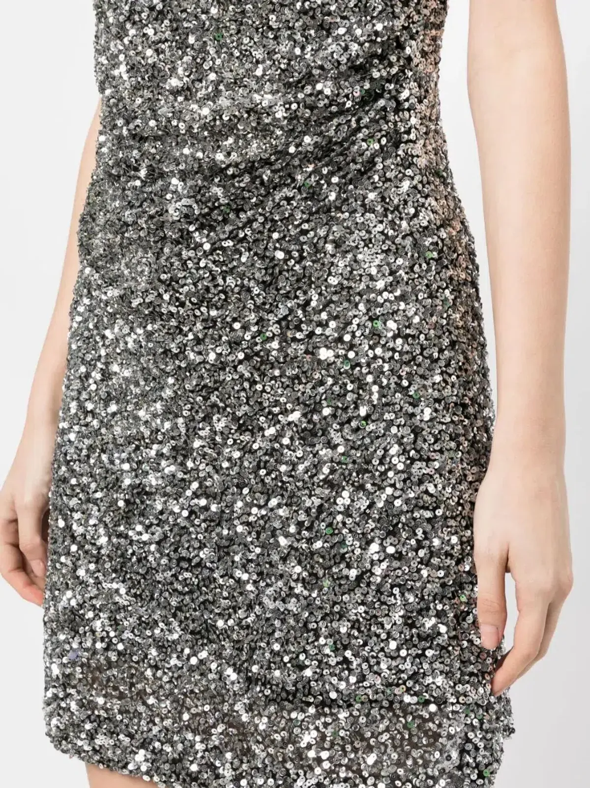 Rachel Gilbert Corrie Mini Dress Silver Size 1 / AU 8 - Image 4