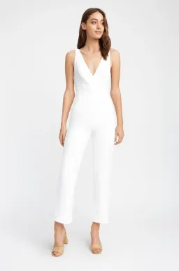 Kookai Empress Jumpsuit White Size 10 for rent on The Volte - image 1