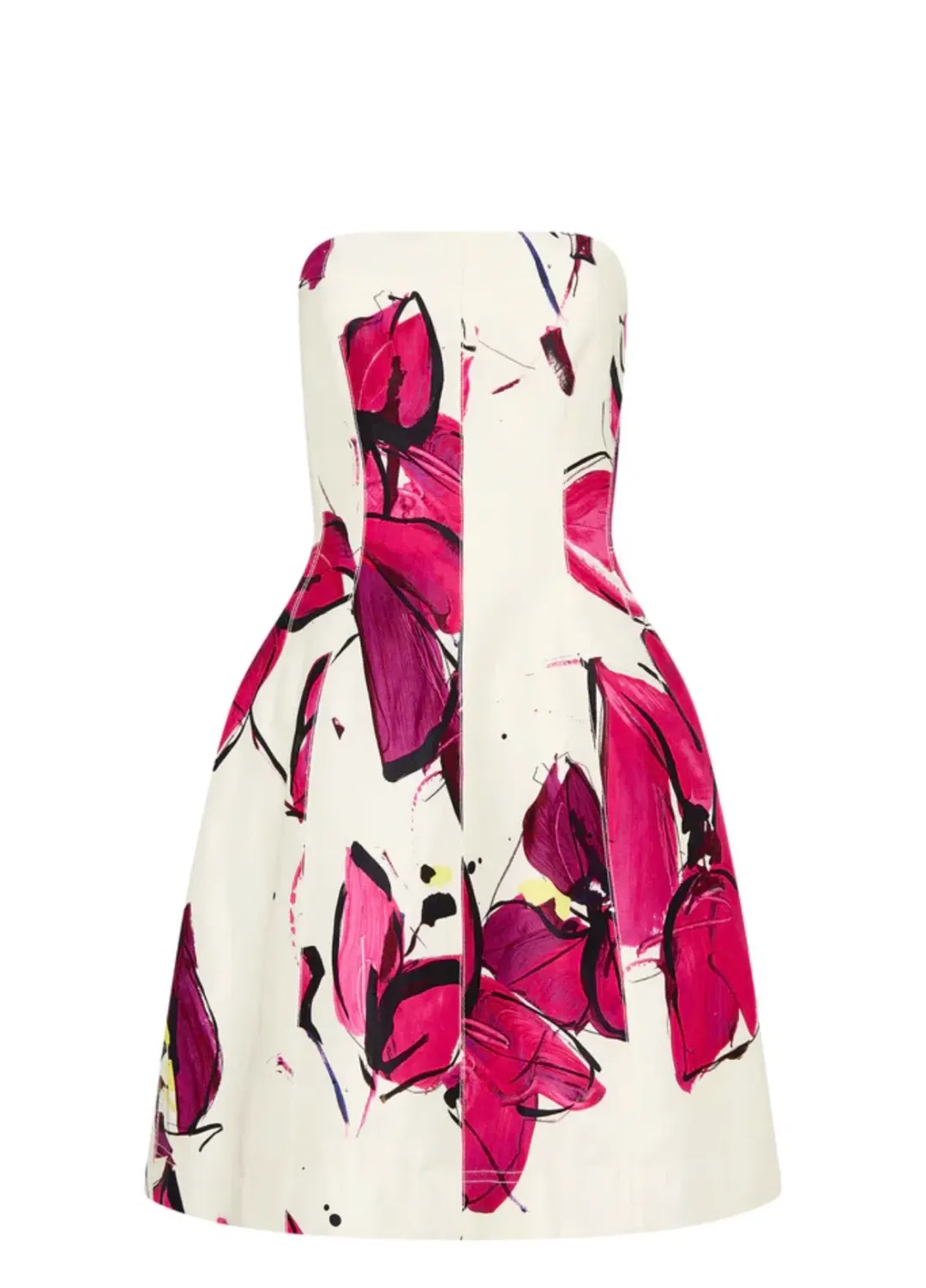 Aje Baret Strapless Mini Dress Floral Size 10 for rent on The Volte - main image