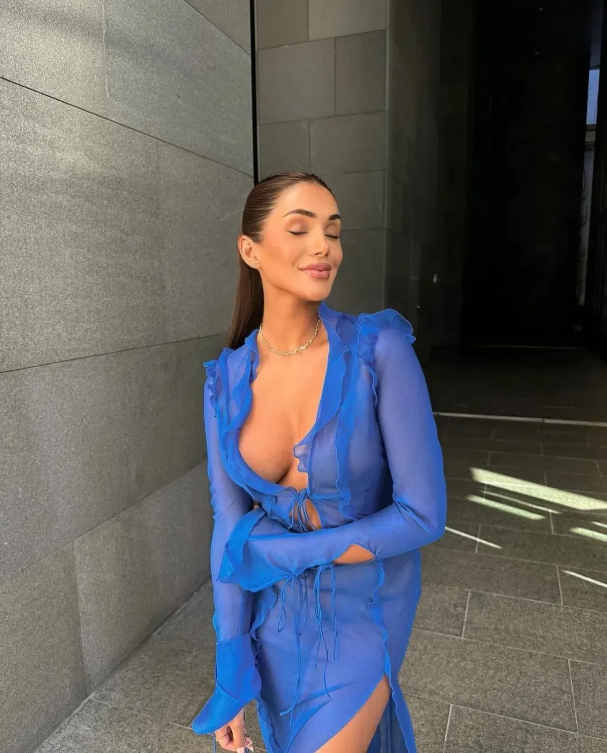 Rat & Boa Faretti Maxi Dress Blue Size 8 - Image 3