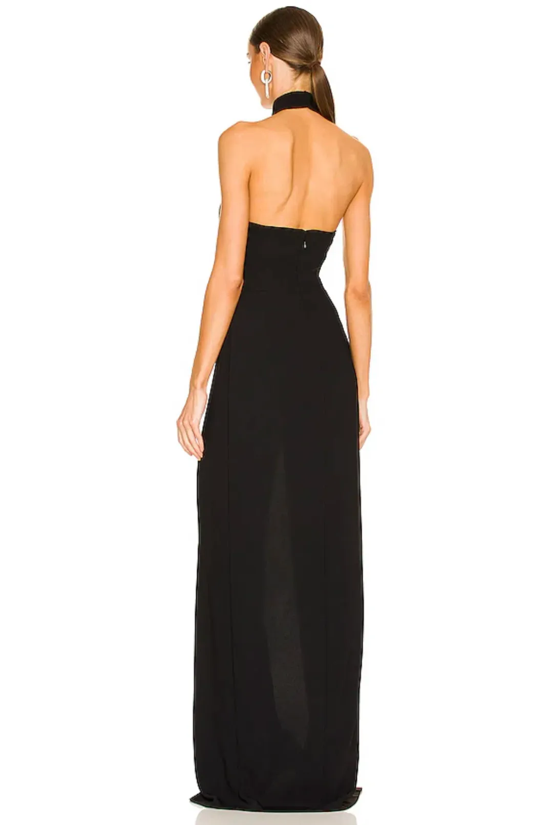 Amanda Uprichard Queens Maxi Gown Black Size 8 for rent on The Volte - main image