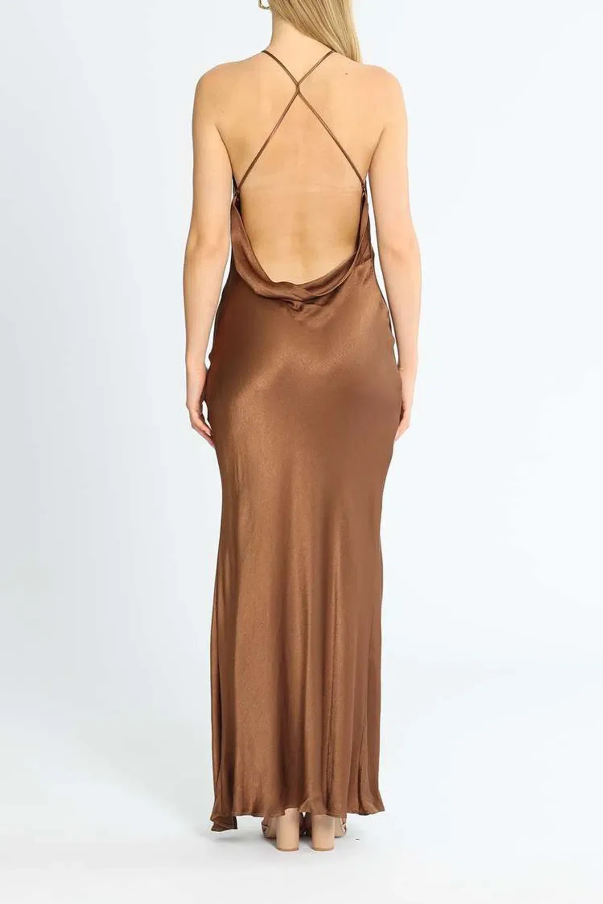 Bec and Bridge Annika Maxi Dress Brown Size 10 - Image 3