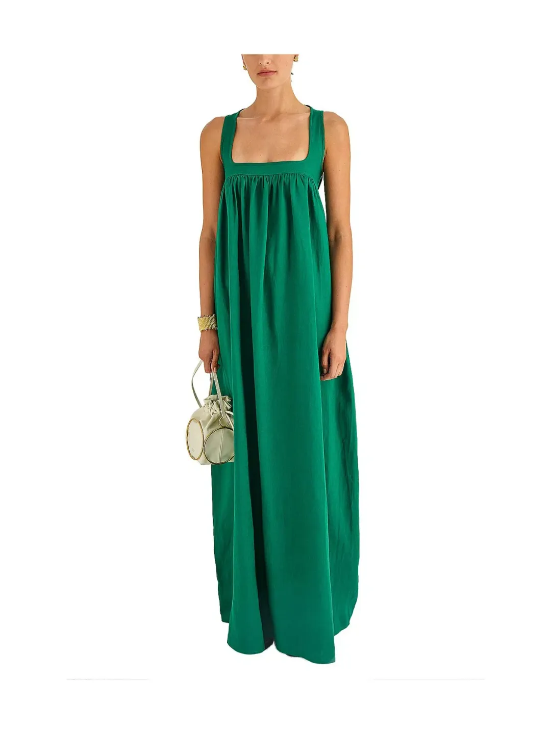 Oroton Strappy Sunset Dress Peppermint Green Size AU 6 for rent on The Volte - main image