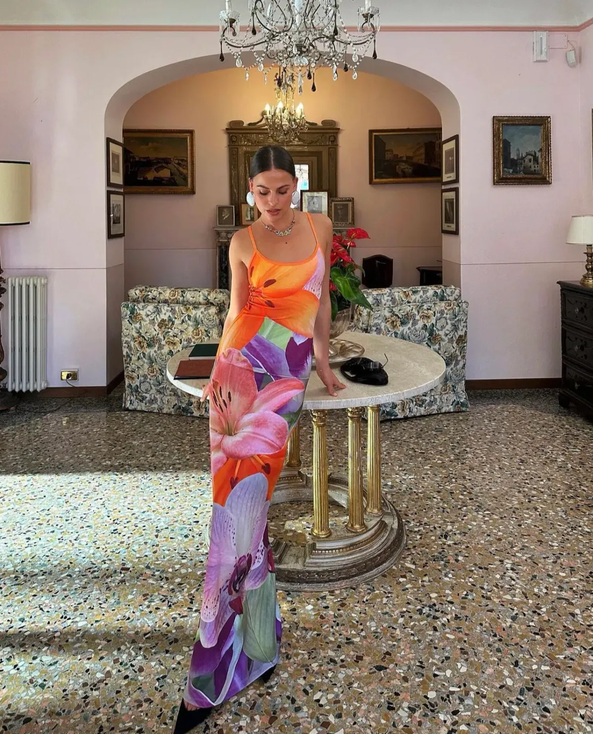 With Harper Lu Riviera Slip Dress Multi Size S/Au 8 - Image 4