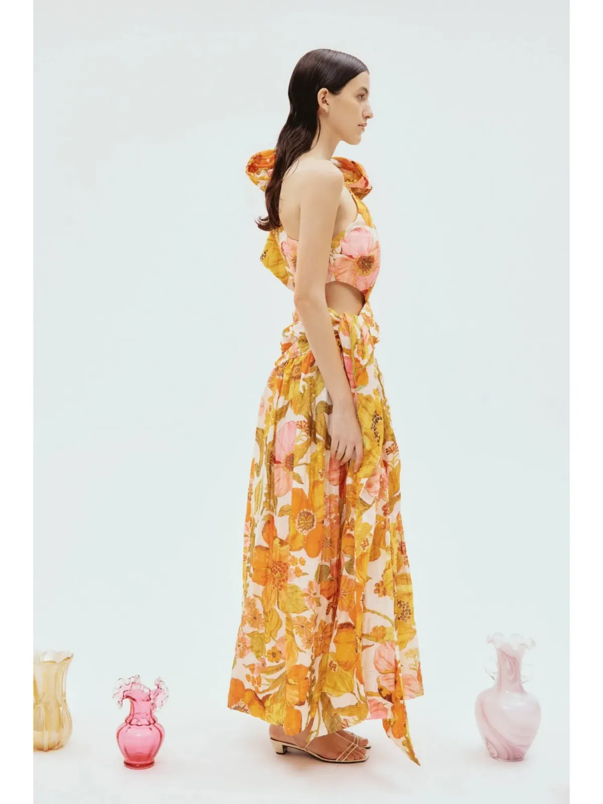 Alemais Silas One Shoulder Gown Floral Size AU 10 - Image 2