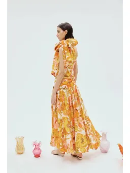 Alemais Silas One Shoulder Gown Floral Size AU 10 for rent on The Volte - image 3