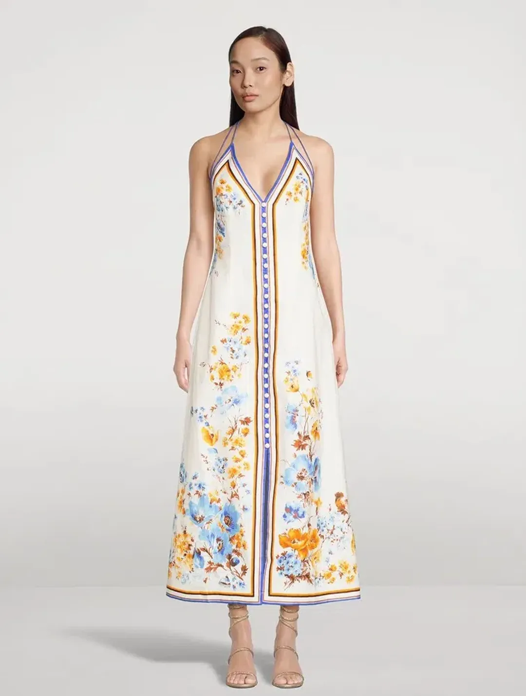 Zimmermann Halcyon Slip Dress Floral Size 4/Au 16 for rent on The Volte - main image