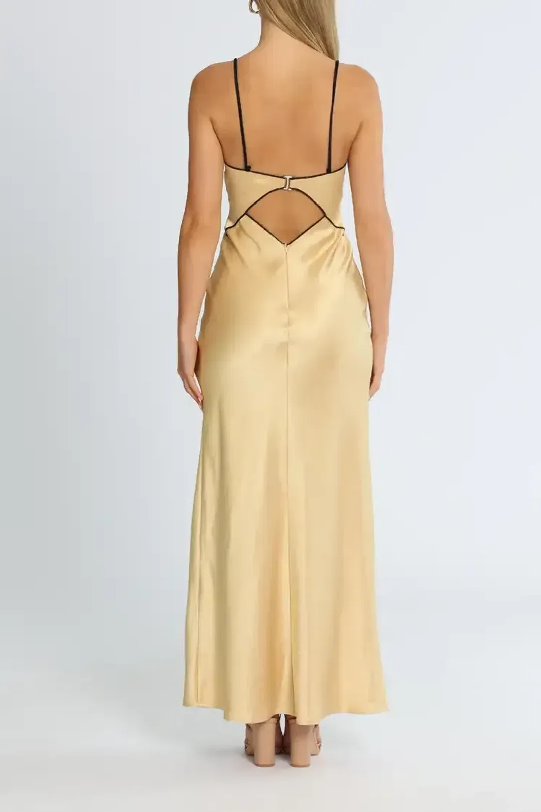 Bec and Bridge Hazel Maxi Dress in Wheat Size 8 for rent on The Volte - main image