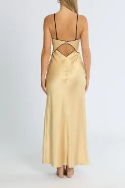 Bec and Bridge Hazel Maxi Dress in Wheat Size 8 for rent on The Volte - image 4