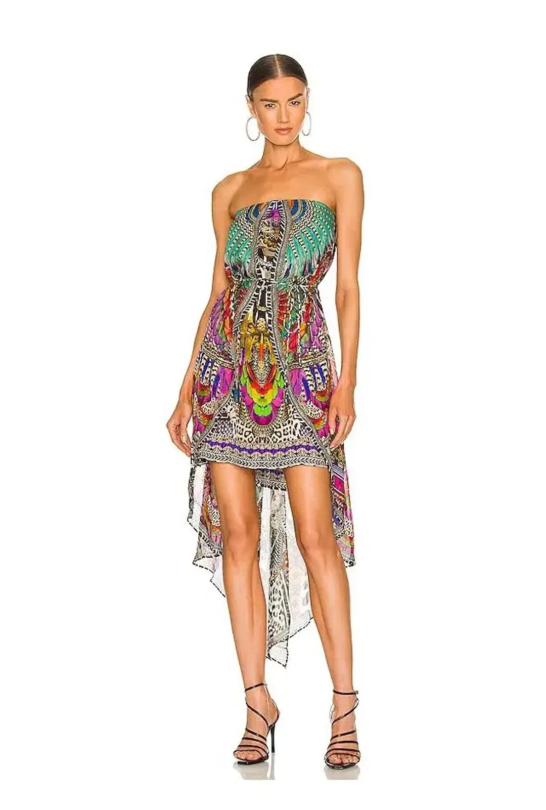 Camilla Strapless Overlayer Dress in Guardians Of The Sun Size 8 for rent on The Volte - main image
