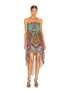 Camilla Strapless Overlayer Dress in Guardians Of The Sun Size 8 for rent on The Volte - image 1