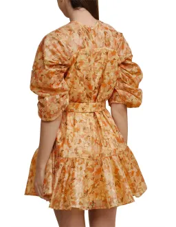 Acler Bonhill Mini Dress in Peach Parfait Size 12 for rent on The Volte - image 2