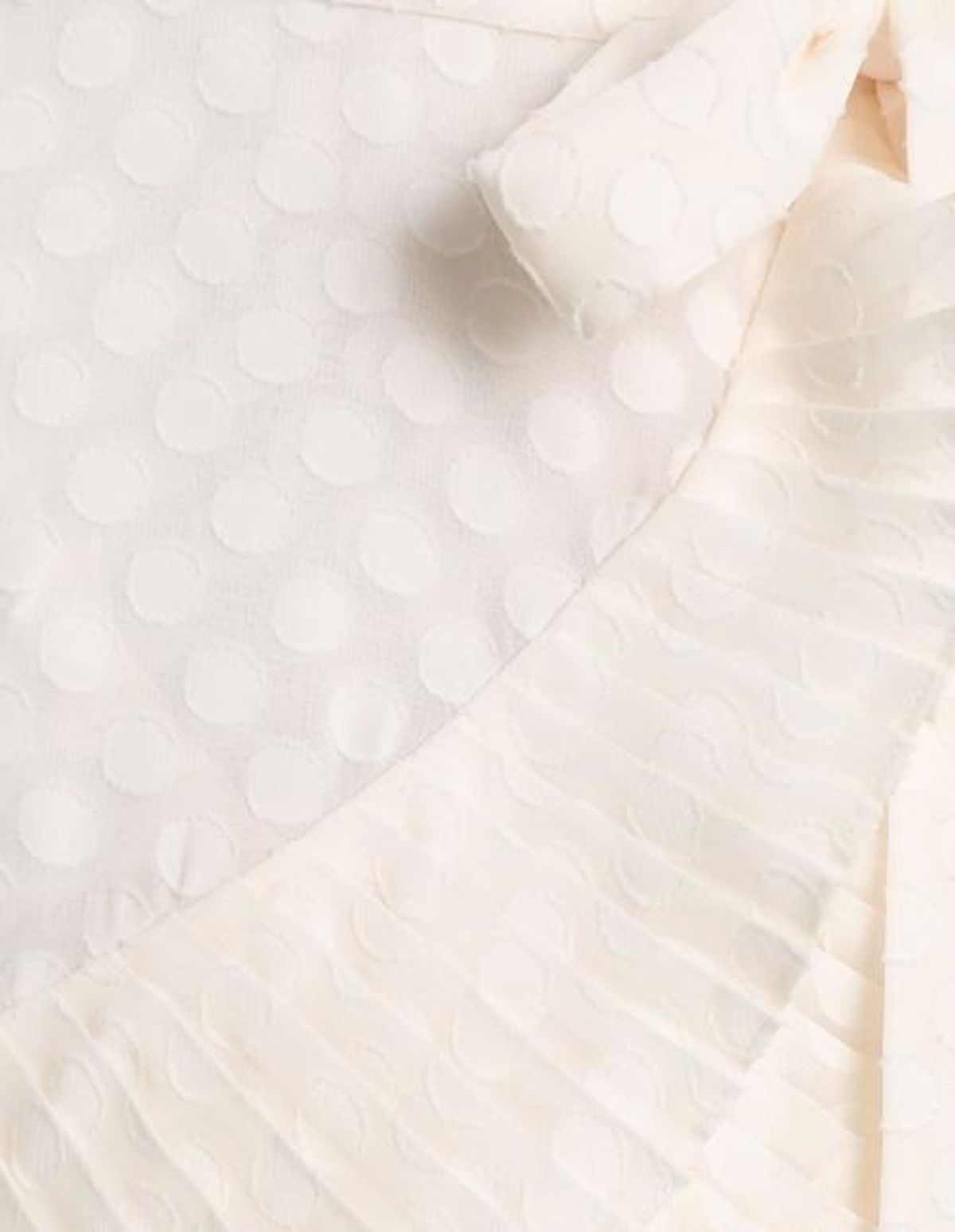 Zimmermann Plisse Wrap Midi Dress Pearl Size - Image 3