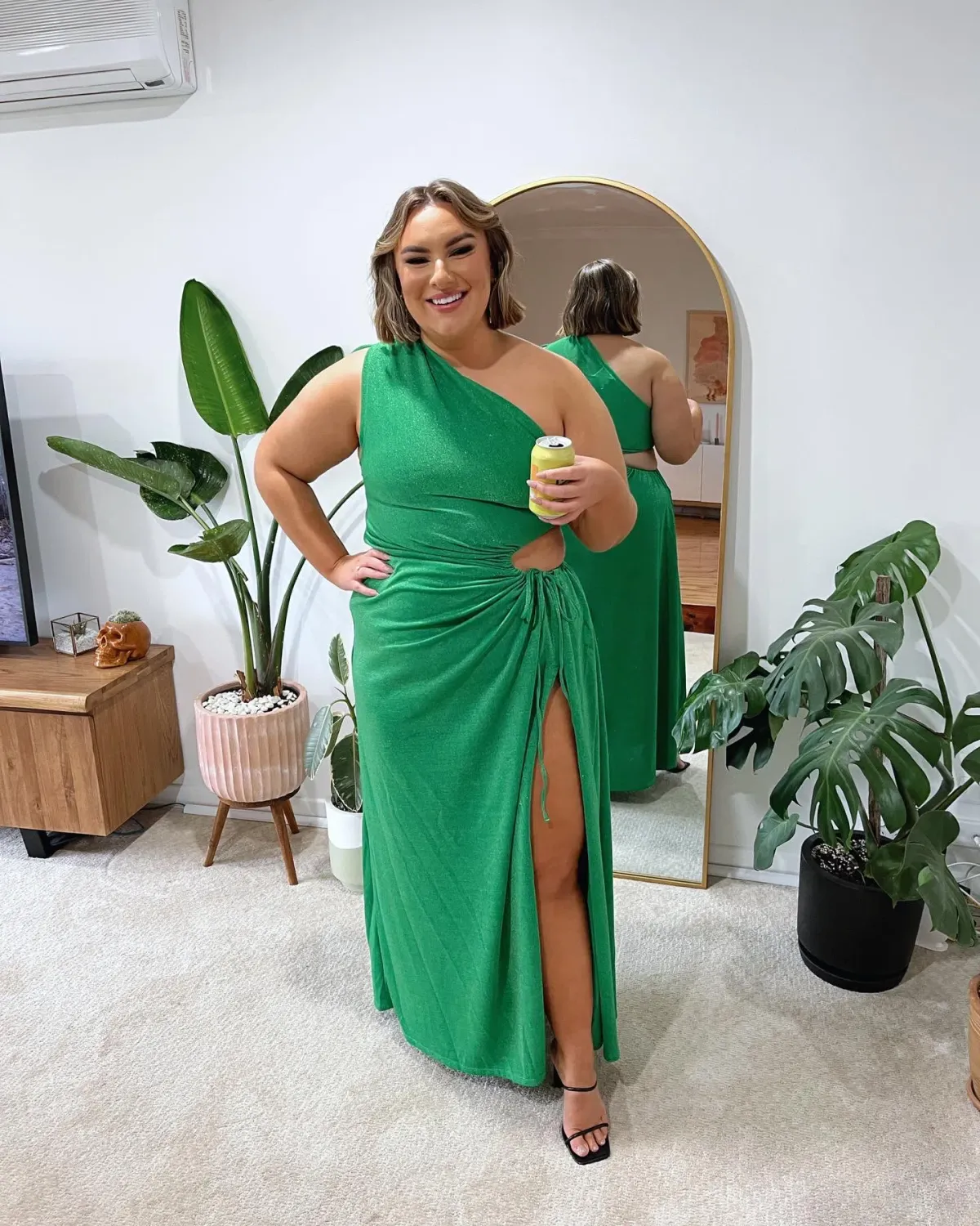 Sonya Moda Nour Maxi Dress Forest Green Size 16 - Image 1