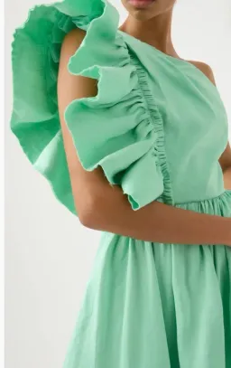 Aje Bonjour Asymmetric Mini Dress 6 for rent on The Volte - image 3