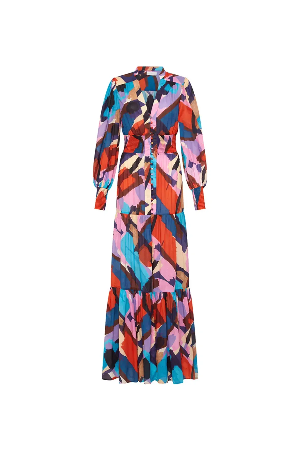 Rebecca Vallance Malaga Maxi Dress Multi Size 12 - Image 5
