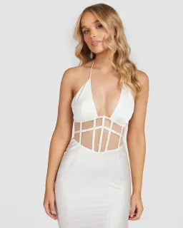 Derma Department Harlow Midi Dress White Size 4 for rent on The Volte - image 2