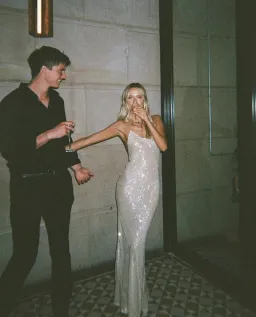 Rat & Boa Olympia Sequin Dress Ivory Size XS / AU 6 for rent on The Volte - image 4