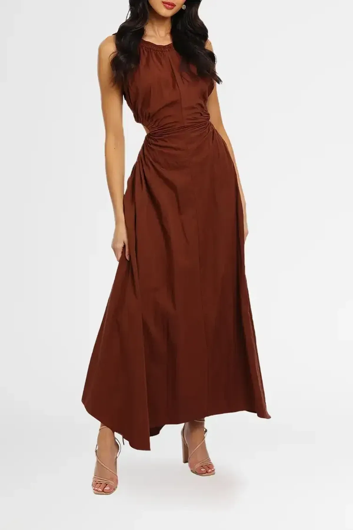 Camilla and Marc Coppola Maxi Dress in Brown Size 14 - Image 2