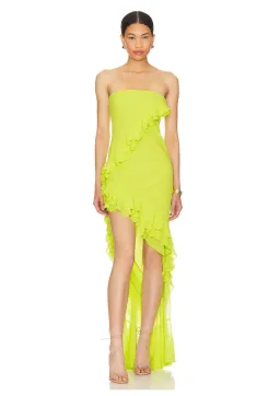 NBD Nehna Mini Dress Chartreuse Green Size XS / AU 6 for rent on The Volte - image 1